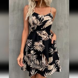 Shein tropical dress, size L